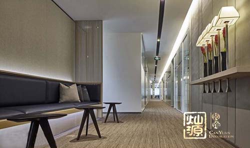 南寧辦公室裝修過(guò)道效果圖