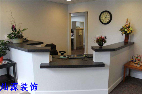 辦公室裝修歐式風(fēng)格-前臺(tái)