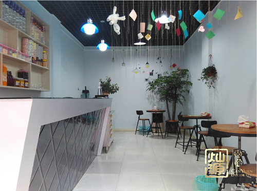 奶茶店裝修設(shè)計效果圖