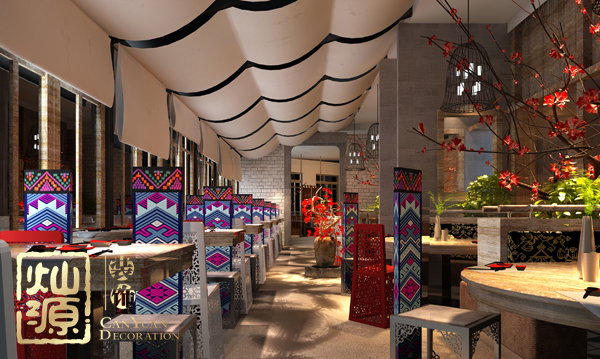 餐飲空間設(shè)計案例 燦源裝飾空間布局思維解析