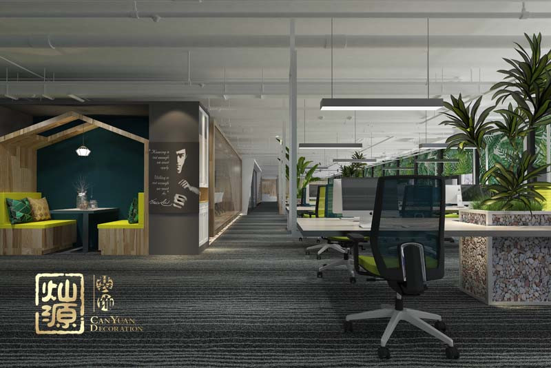 營(yíng)銷型辦公室裝修實(shí)景圖