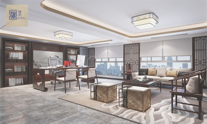 身家千萬的老板辦公室裝修如何設(shè)計，才能擺脫“土豪風(fēng)”？