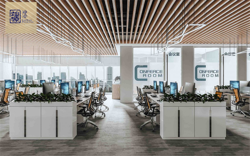 南寧辦公樓裝飾裝修效果圖&mdash;燦源裝飾