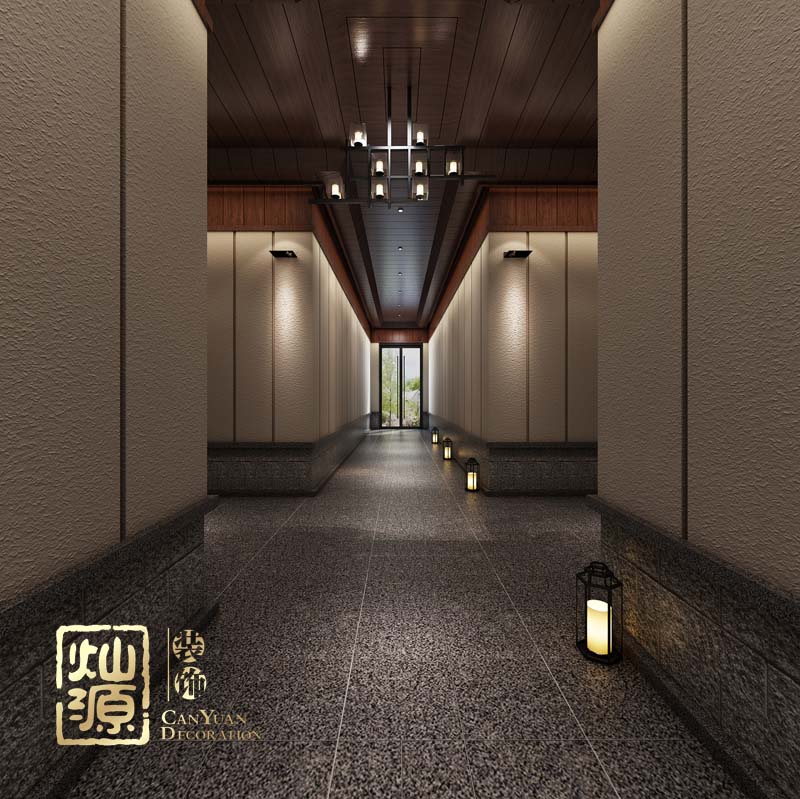 南寧休閑會所設(shè)計二層走道效果圖