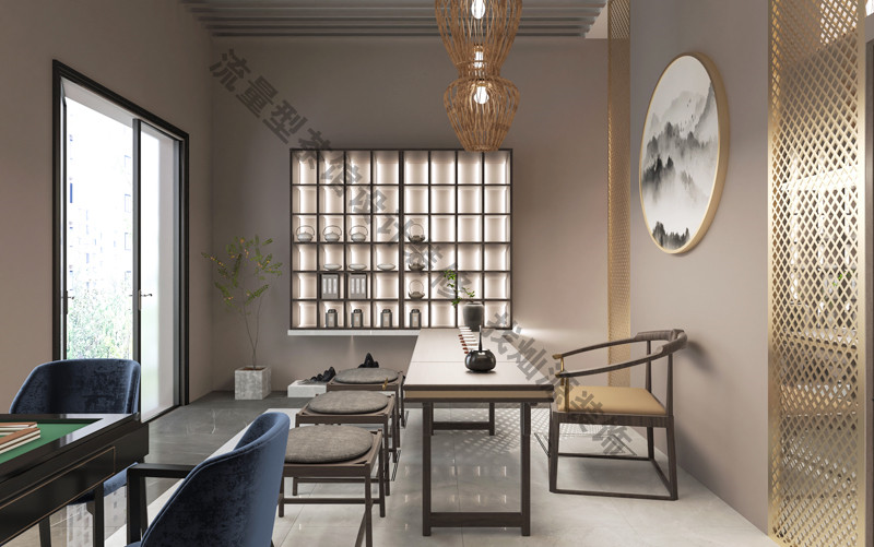 南寧中式茶館設(shè)計(jì)裝修效果圖&mdash;燦源裝飾