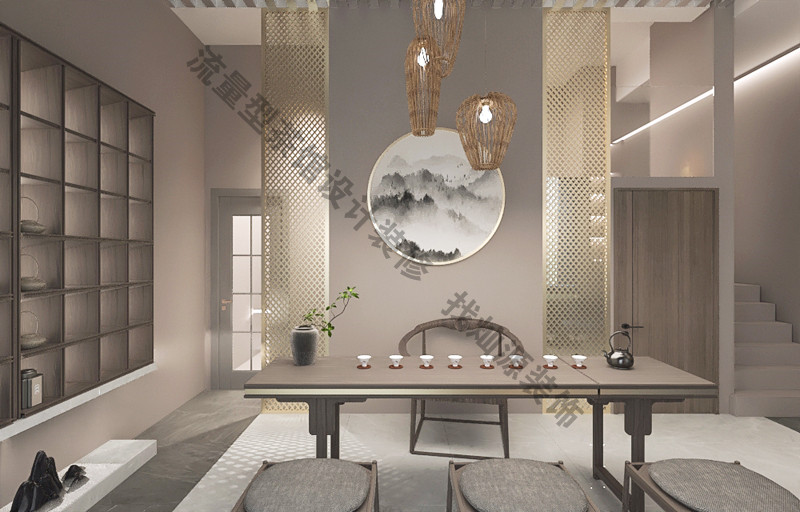 南寧中式茶館設(shè)計(jì)裝修效果圖&mdash;燦源裝飾