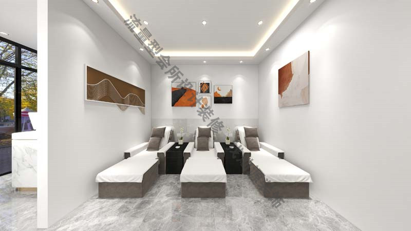 南寧足浴按摩會所設(shè)計(jì)裝修效果圖&mdash;公共按摩區(qū)