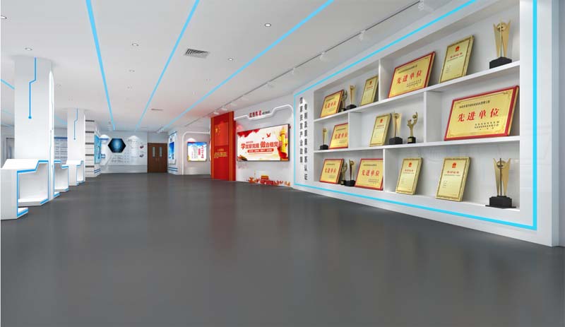 南寧企業(yè)展廳設計裝修效果圖&mdash;燦源裝飾