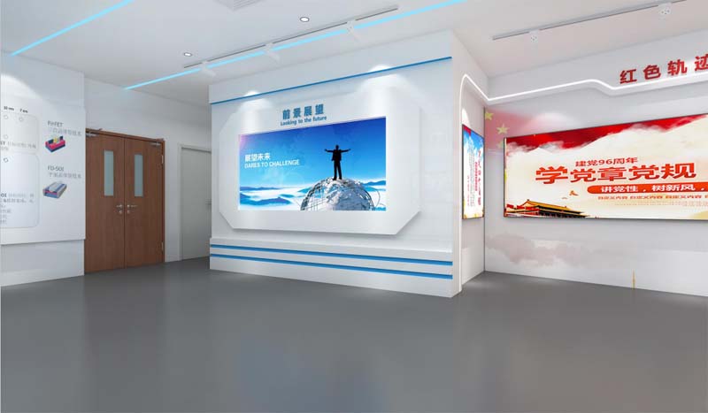 南寧企業(yè)展廳設計裝修效果圖&mdash;燦源裝飾