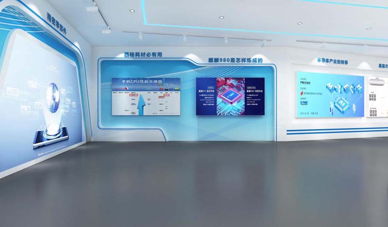 南寧企業(yè)展廳設計裝修效果圖&mdash;燦源裝飾