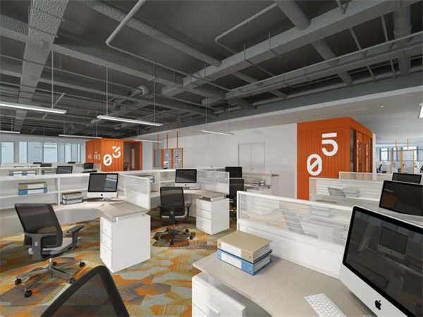 辦公室設(shè)計裝修效果圖&mdash;燦源裝飾