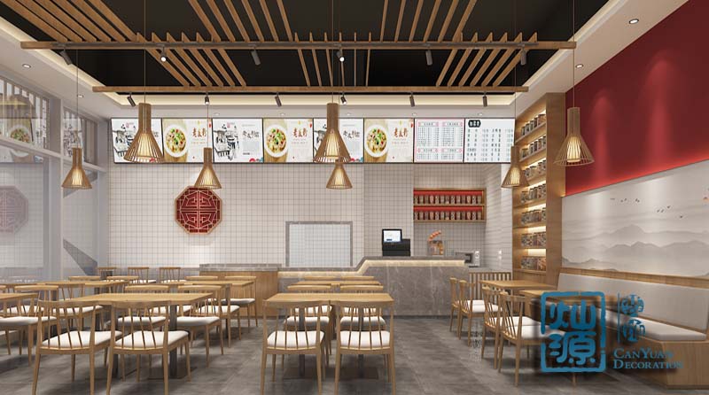 南寧養(yǎng)生粉店裝修設計效果圖